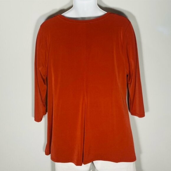 Lane Bryant Rust Tunic relaxed fit SZ 18/20 Comfy Career Lagenlook Minimalist - Picture 2 of 3